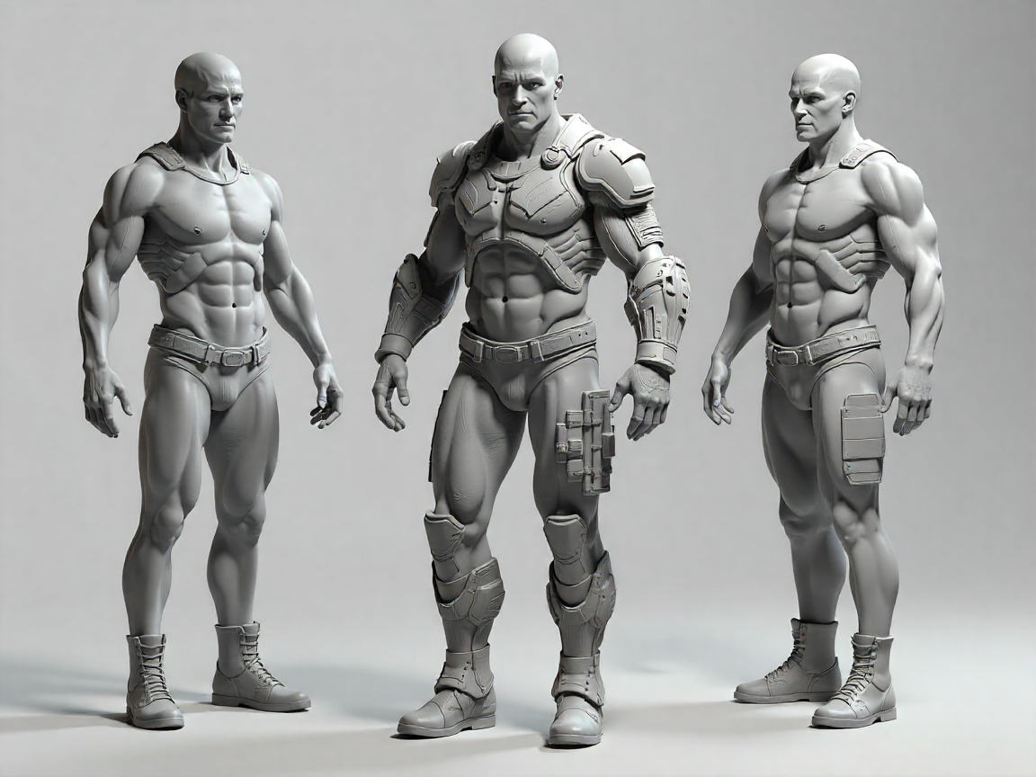 ZBrush digital sculpting interface with character model